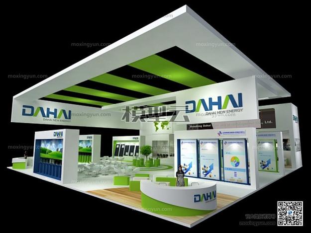 dahai山东休斯石油科技展台3d模型